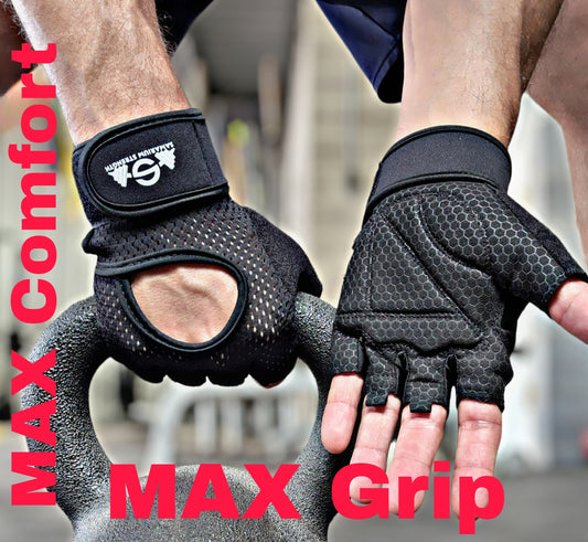 Samarium Strength Open Back Weight Lifting Gloves