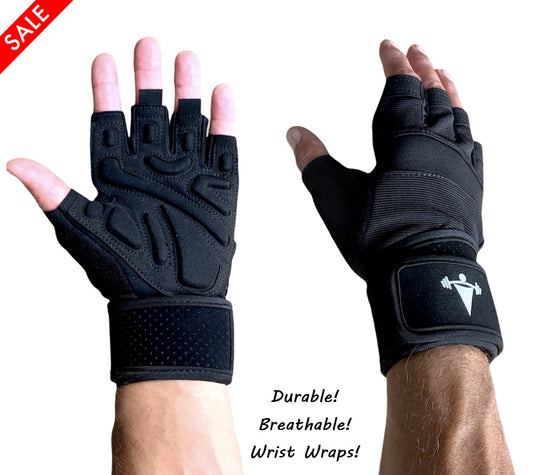 LTrevFit Raised Padding Weightlifting Gloves